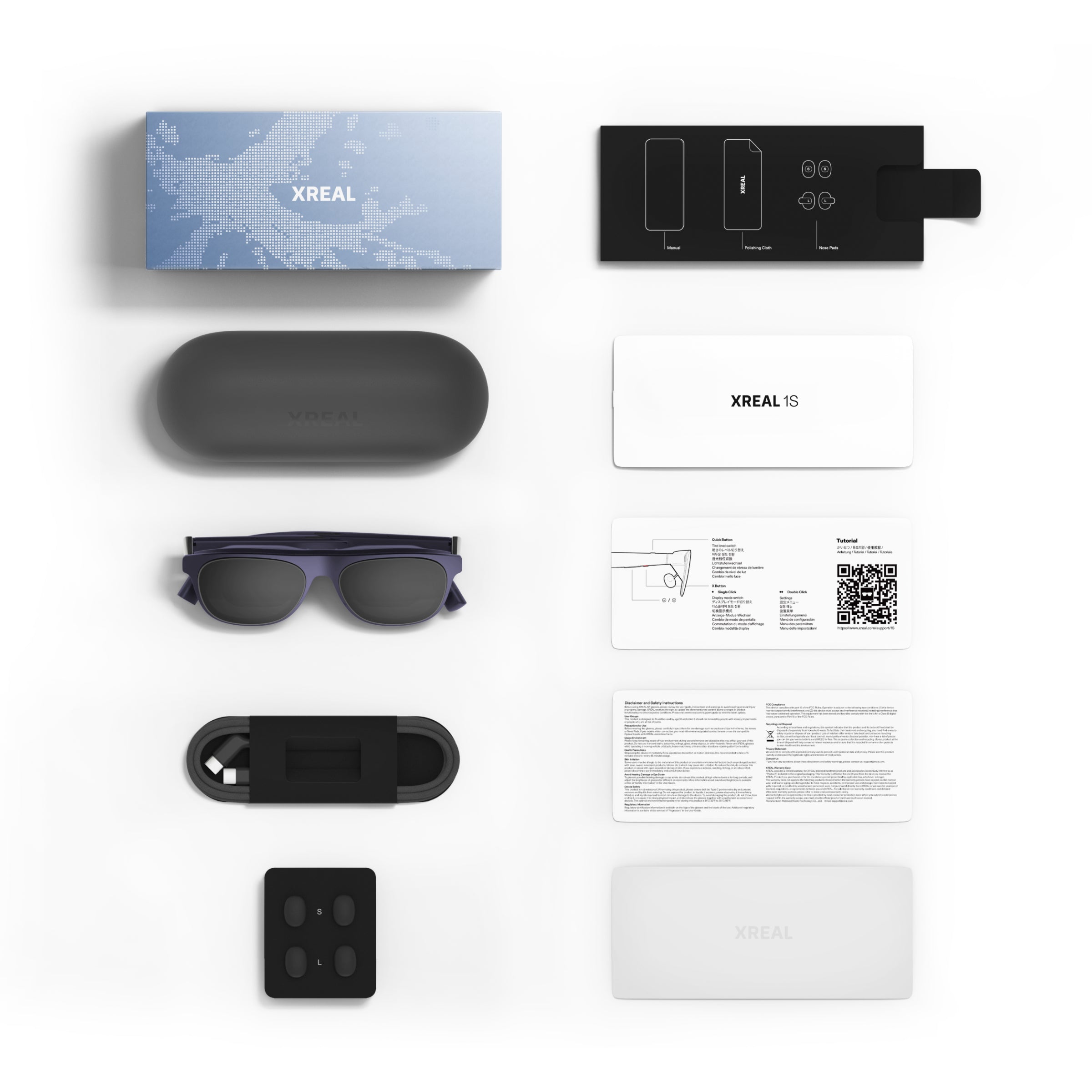 XREAL 1S | 500-Inch Screen AR glasses for Gaming, Movies & Mobile