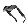 Side angle view of XREAL Air 2 Ultra AR glasses showcasing transparent display lenses and foldable arms